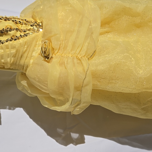 Princess Belle Beauty And The Beast Disney Halloween Costume Size 5/6 Girls - Picture 4 of 10